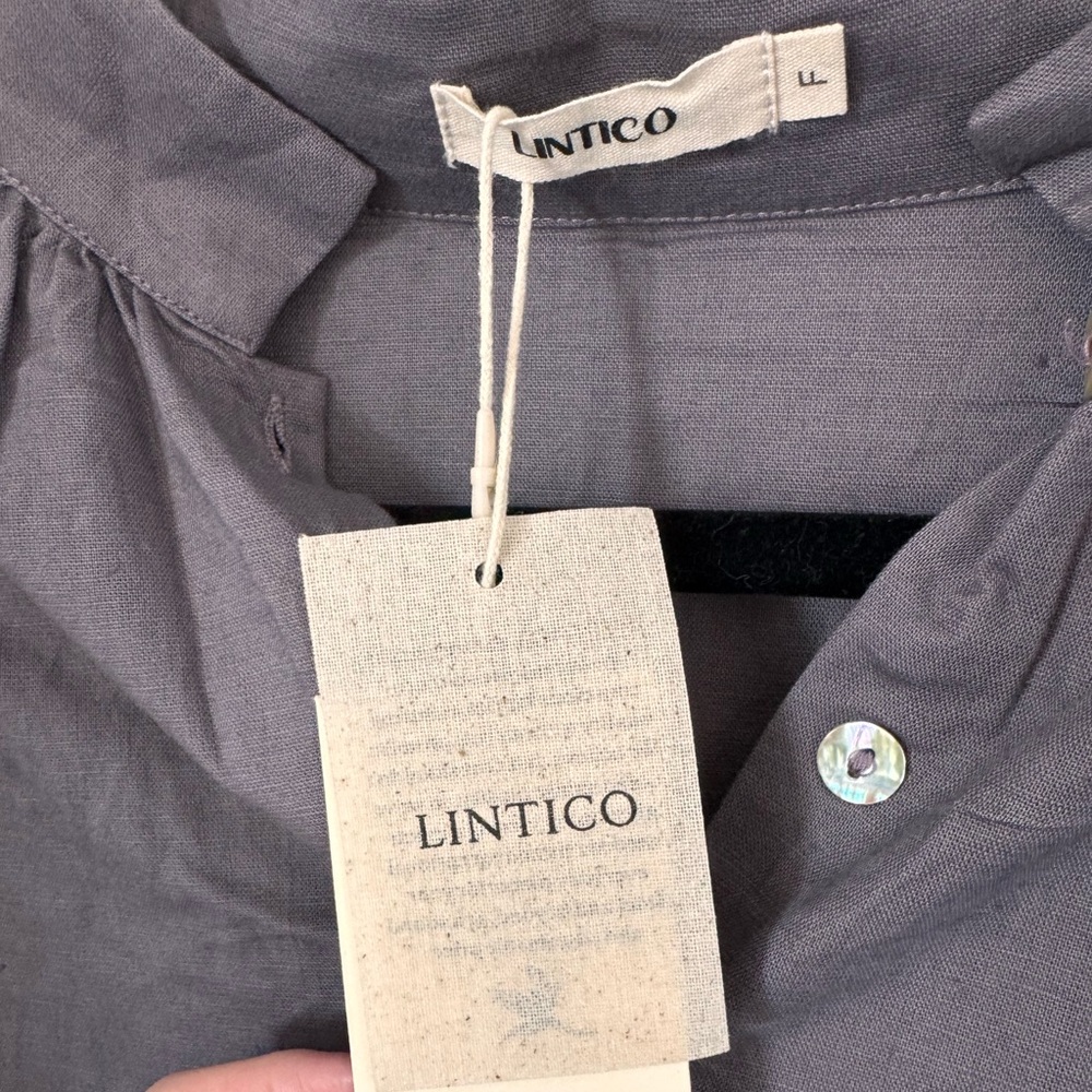 NWT‼️ Lintico Linen Blend Top - Picture 3 of 4